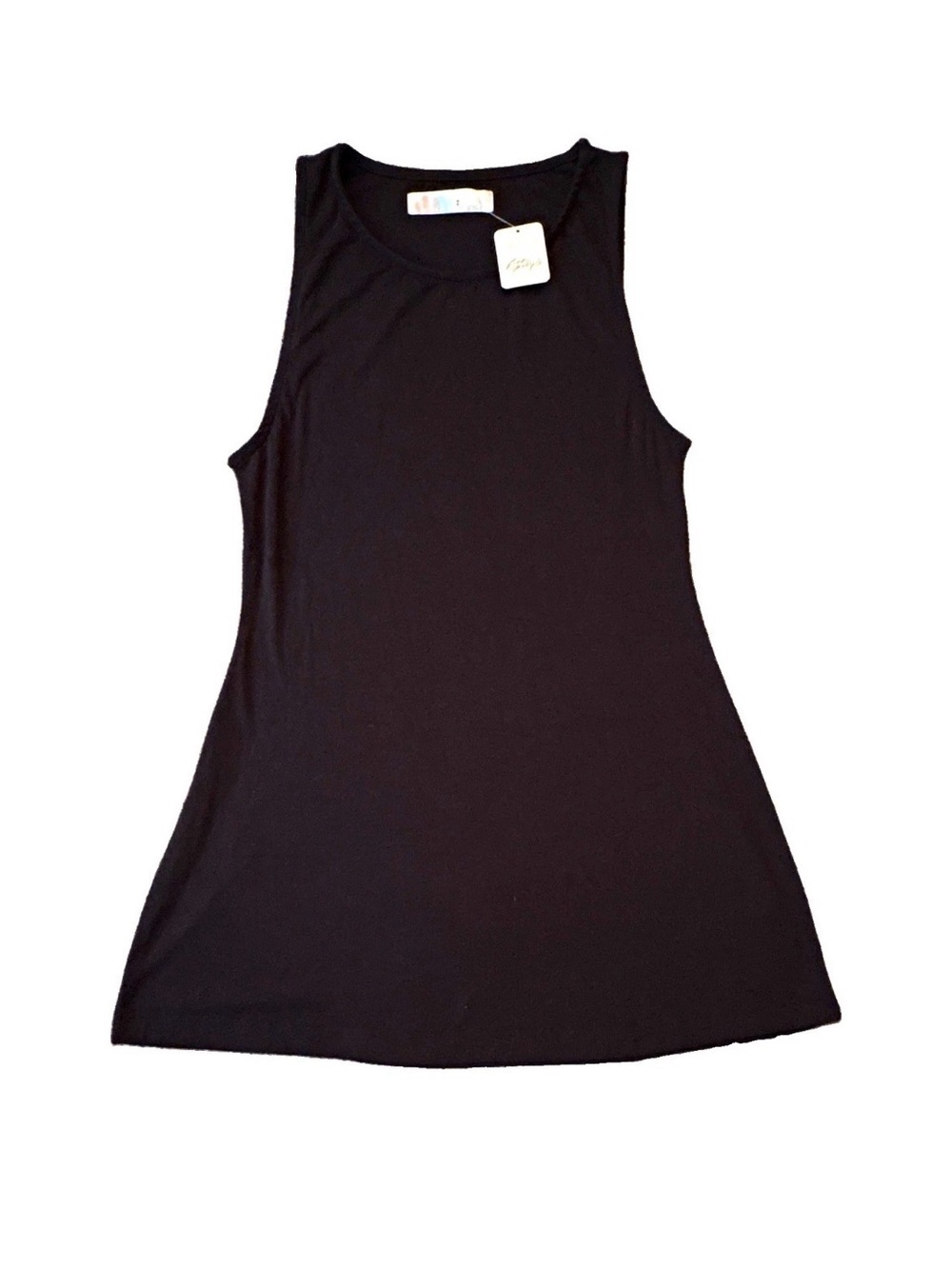 Free People FP Beach Women’s Black Tank Dress Swim Cover Up New